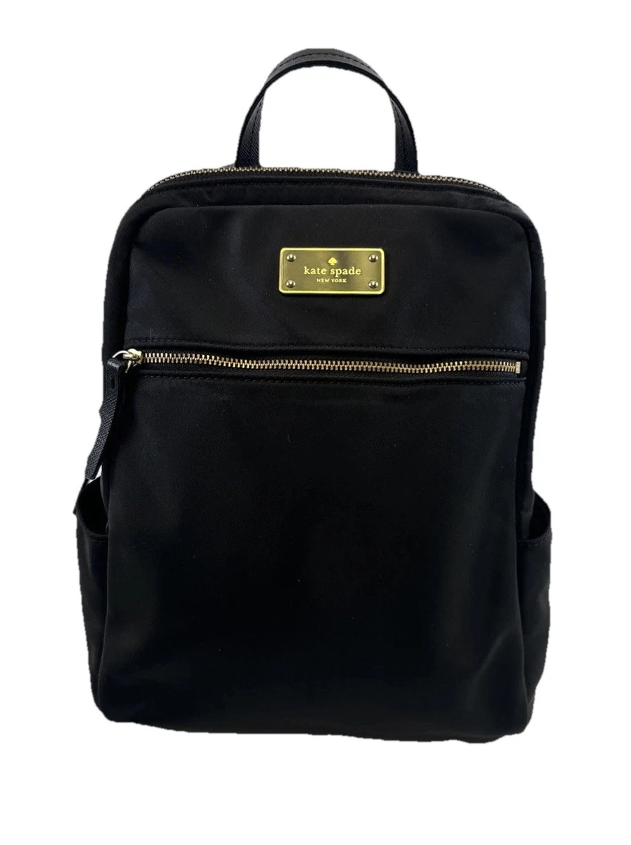 Kate Spade Quilted Black Nylon Backpack – Gold Hardware – Needs Repair Discover the Ultimate in Sophistication: Kate Spade Camden  main image 4