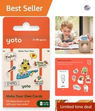 Make Your Own Audio Cards - 5 Blank Cards for Kids' Creative Adventures
