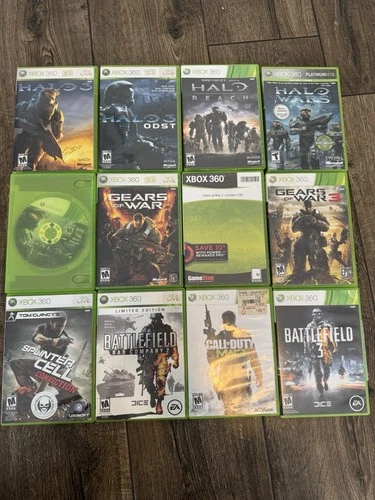 Xbox 360 Game Bundle (12 Games) UNTESTED. Halo Gears Of War Battlefield READ