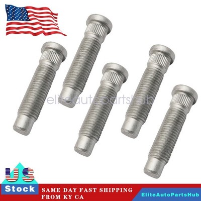 5pcs M12-1.5 Wheel Lug Stud for Chevy Malibu 97-12 Impala Buick Cadillac GMC NEW