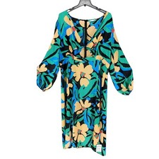 Asos Design Womens Dress 22 Maxi Floral Satin Cutout Plunge Neck Fairy Whimsy