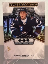 24-25 Brad Lambert 1/1 Rookie Black BDB-BL Winnipeg Jet Pure Diamond Relics