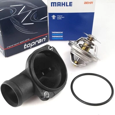 MAHLE Thermostat 87°C + TOPRAN Wasserflansch für AUDI 100 A6 VW LT T4 2.4 2.5