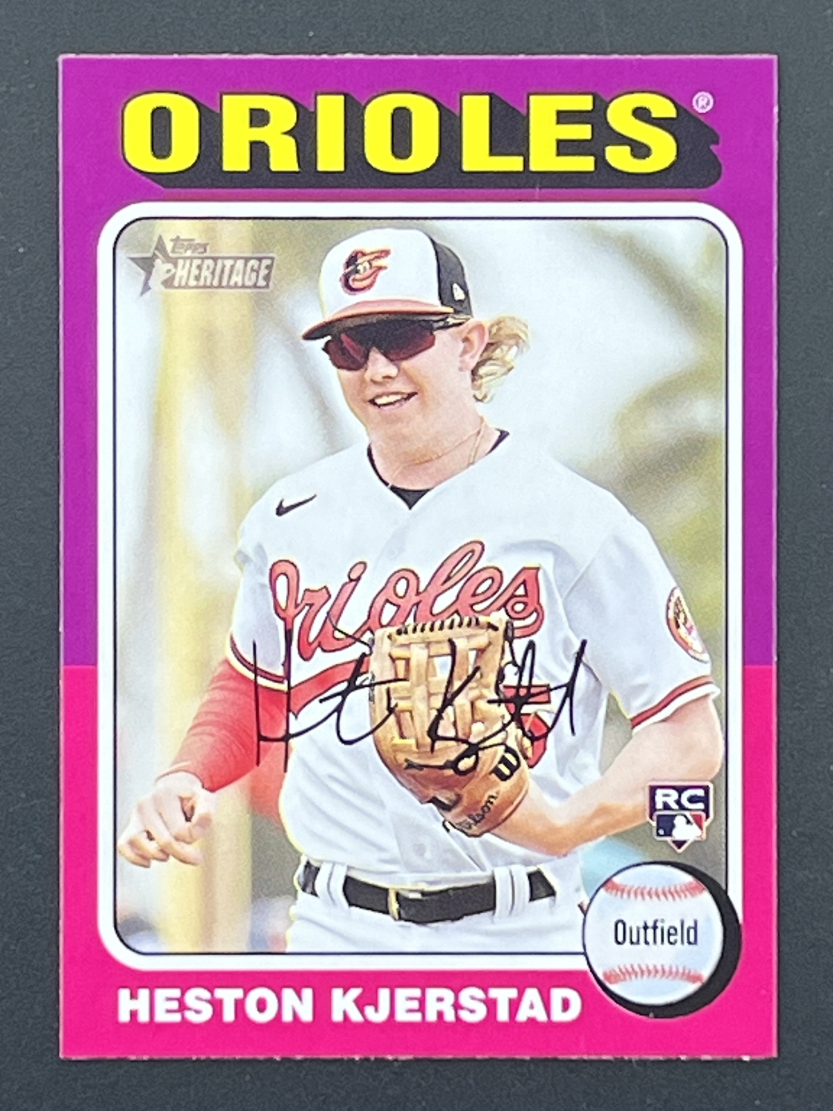 HESTON KJERSTAD RC 2024 Topps Heritage Rookie Card #327 Baltimore Orioles