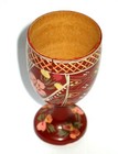 Vintage Wooden Pysanky EGG Cup Treenware Wood Chalice Khokhloma Russian USSR — photo 9