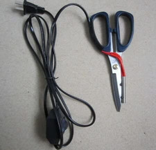 1Pcs Electric Heating Tailor Scissors Power Hot Shears Knife Heated Pen Working