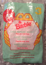 1996 BARBIE Angel Princess Barbie Toy Cake Toppr McDonalds 3 NEW in Sealed Pkg