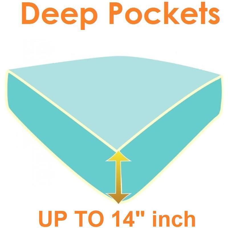 Full Bed Sheets Set 1500 Thread Count Microfiber Cooling Comfortable