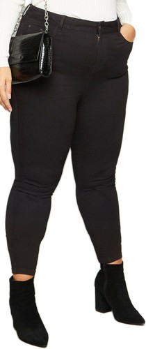 Nuevo vaquero ajustado negro elástico de mezclilla talla grande para niñas talla grande - Imagen 5 de 10