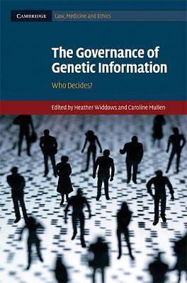 Governance Genetic Information Who Decides? Hardcover Cambridge U… 9780521509916