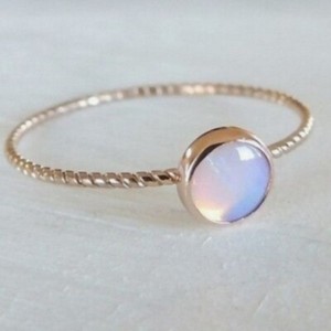 Authentic Moonstone Gold Plated Gemstone 925 Sterling Silver Handmade Ring For D-183