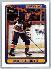 1990-91 Topps Mike Lalor Rookie St. Louis Blues RC #341