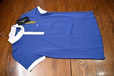 Equiline, New, short sleeve competition show shirt, niagara blue, XL Extra Large