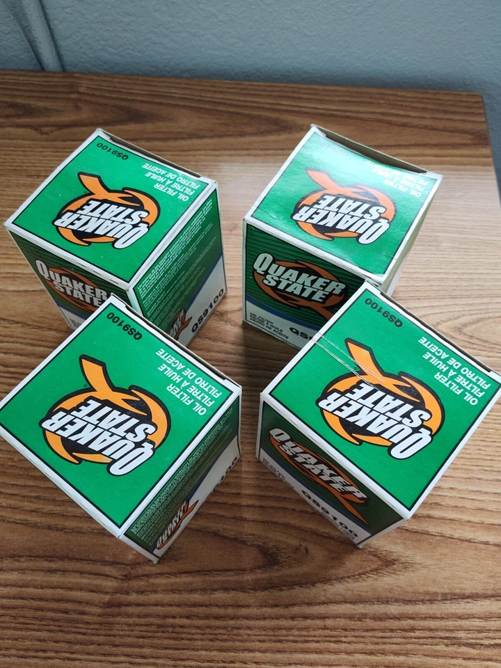 4 filtros de aceite CUATRO QS9100 QUAKER STATE para Chevrolet Silverado GMC SIERRA Foto 3 de 4