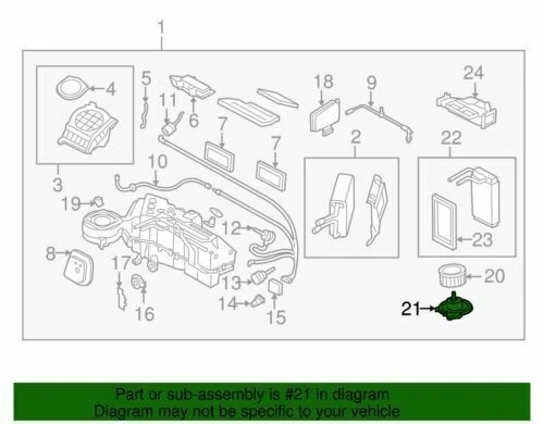 Motor soplador HVAC original Ford Lincoln 2003-2008 Navigator F-250 6L1Z-19805-B Foto 2 de 2