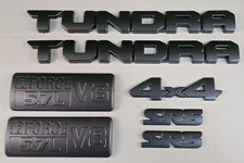 Fit For 2014-2021 Toyota Tundra Matte Black Overlay Emblems Kit Set 7pcs Sr5 44