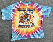 Vintage 1996 Anvil Tag Furthur Festival Tie Dye T Shirt - XL - Grateful Dead