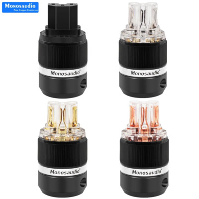 Audio HIFI IEC C14 Plug Pure Copper Female AC Power Connector for Power Cable