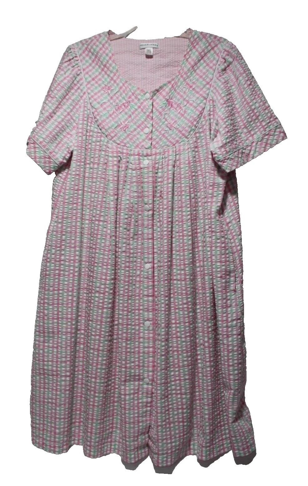 Algodón Miss Elaine comprobado Pijamas y batas para Mujeres