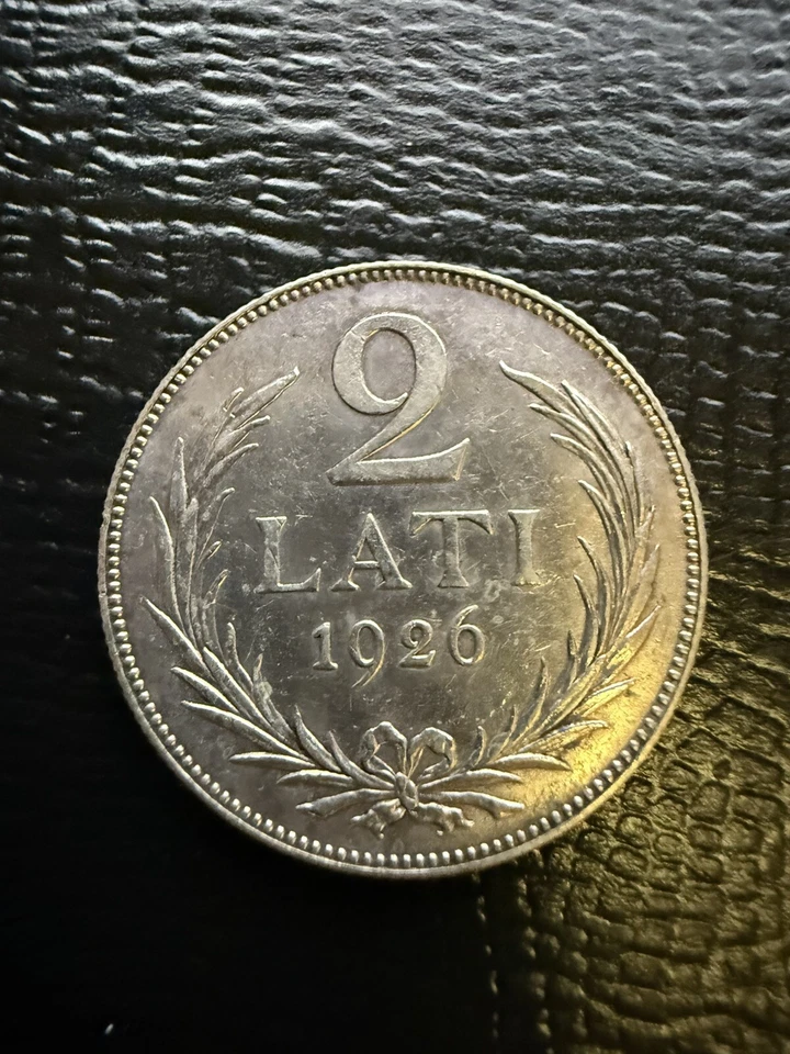 LATVIA 1926 SILVER 2 TWO LATI - Gu99 - Image 2 of 2