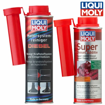 LIQUI MOLY 5120 + 5128 Super Diesel-Additiv & Motor-Systemreiniger Diesel