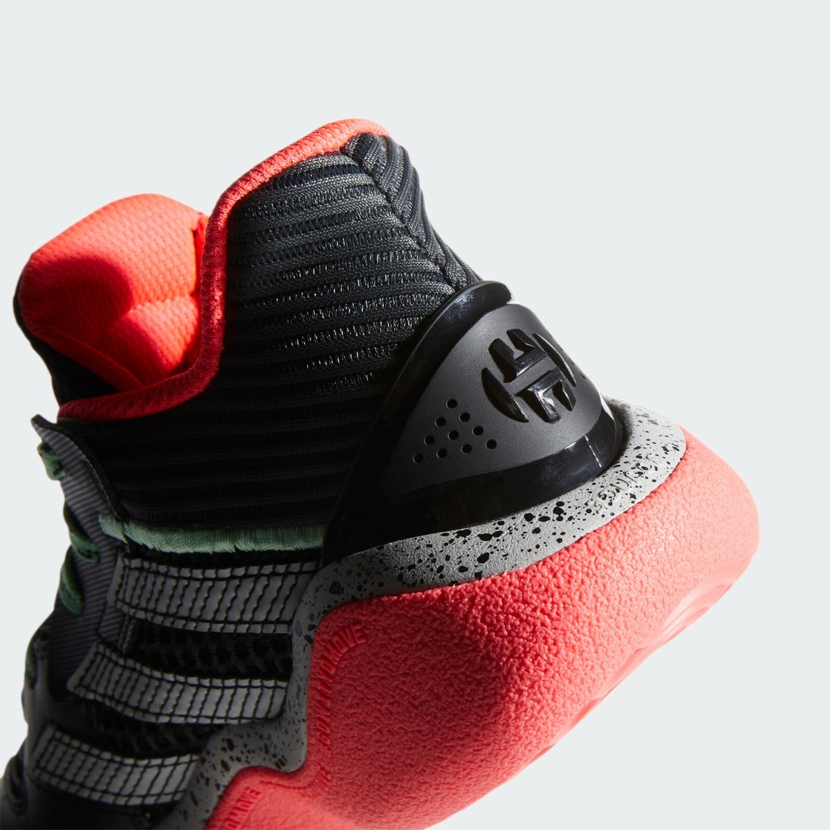 Adidas Men\'s Harden Stepback FW8545 Basketball Adidas Shoes Boys Harden Stepback J Black Pink Green  main image 4