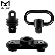 M-LOK HD QD Sling Mount Swivel With Quick Detach Stud Attachment + Sling Swivel