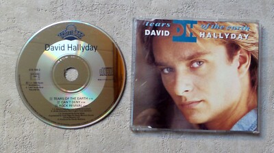 AUDIO CD / DAVID HALLYDAY ''TEARS OF THE EART'' CD MAXI PROMO 1990 SCOTTI BROS 