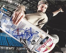 RYAN SHECKLER SIGNED 8X10 PHOTO 2 W/COA X GAMES PRO SKATEBOARD LEGEND REDBULL