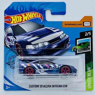 Hot Wheels 2017 Hot Wheels Speed Blur Custom '01 Acura Integra GSR Short Card -L