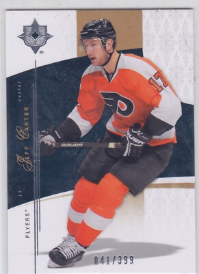 09/10 ULTIMATE...JEFF CARTER...041/399...CARD #9...FLYERS