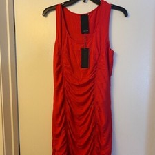 H by Bordeaux Shirred Fitted Tank Dress NWT Petuni Sz M