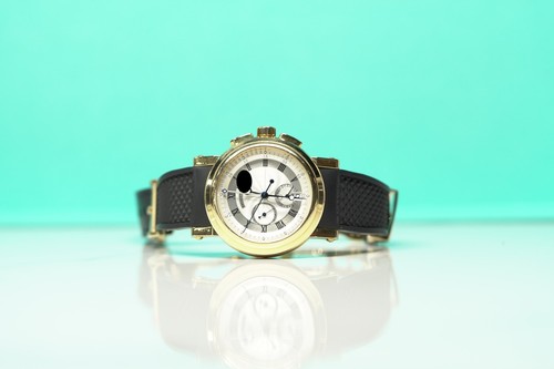 Breguet Marine Marine Yellow Gold 42mm Rubber Watch Only - 5827BA