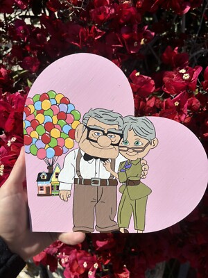 UP Carl & Ellie Handpainted Heart