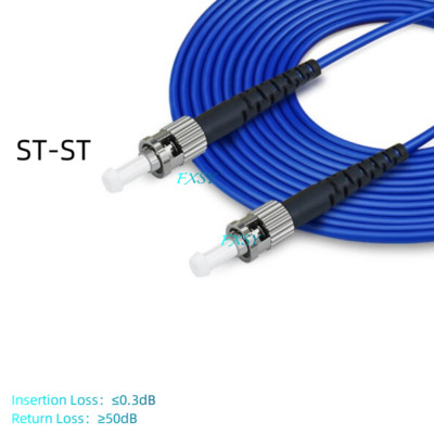 ST/UPC to ST/UPC SM OS2 Simplex Armored Fiber Optic Patch Cord  30m 50m 80m 100m