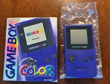 GAMEBOY COLOR - GRAPE PURPLE GBC Nintendo Game Boy System Console COMPLETE 