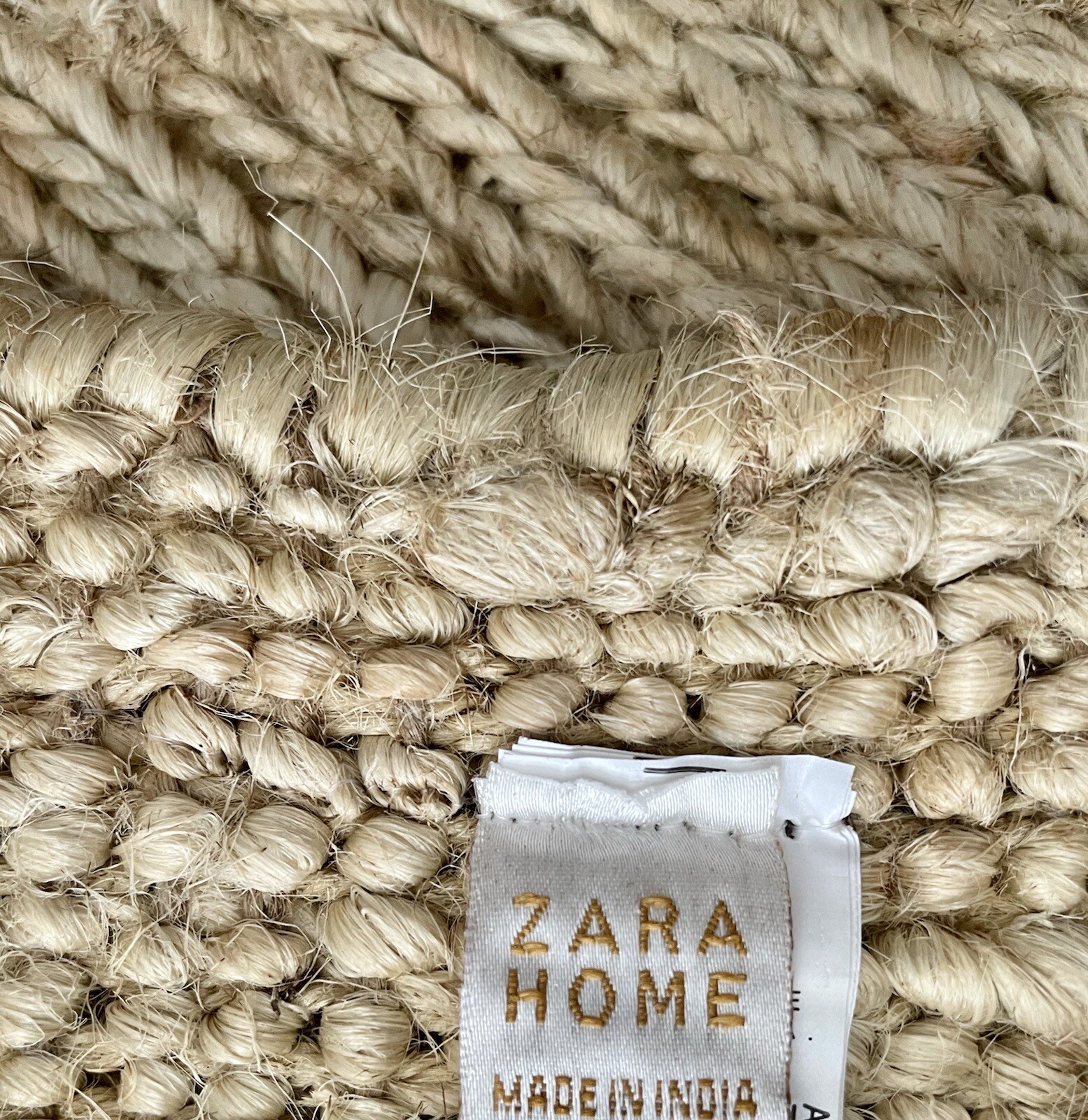 Zara Home Teppich Jute Geflochten Beige Natur Landhaus Stil NEU ! eBay