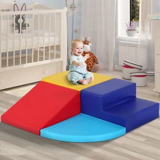 4 Piece Kids Soft Climbing Toys For Baby Play Crawl Foam Puzzle Block Equipment