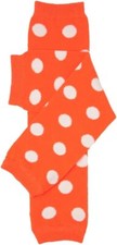 Tangerine Orange  White Polka Dot Baby Girl or boy juDanzy