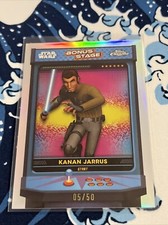 2024 Topps Chrome Star Wars Bonus Stage Kanan Jarrus Refractor 05/50 BS-KJ