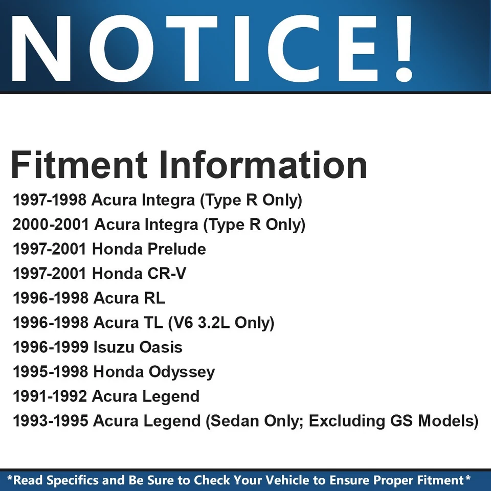 Rotores de freno delanteros + pastillas de freno para Honda CR-V Prelude Acura Integra Legend RL Foto 2 de 4