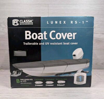 Classic Accessories 20-141-091001-00 Lunex RS-1 Boat Cover - Model B - Gray