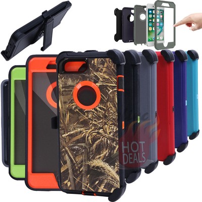 For iPhone 6/6S Plus Rugged Armed Shockproof With Clip Case Cover 