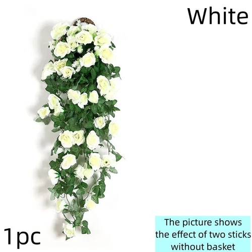 Kunstpflanzen Efeuranken Hängepflanzen Künstliche Blatt Rebe Violett Blumen Deko - Bild 11 von 14