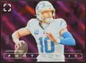2024 Panini Photogenic #50 Justin Herbert, LAC (52/75) Purple Holofoil Parallel