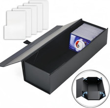 Magnetic Trading Card Storage Box with Divider, 900 Trading Card Organizer for