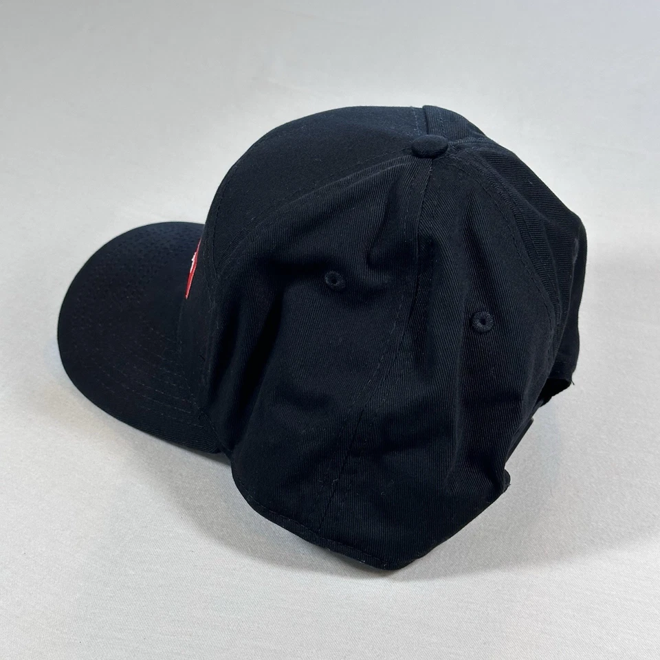 Gorra Nordica para hombre panel negro camionero espalda a presión esquí nieve atlética Foto 4 de 4