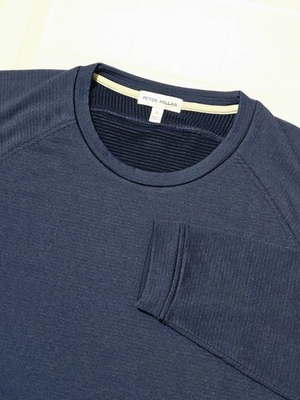 #ad Peter Millar Beaumont Performance Crew Midlayer Pullover Men Size Large $65.24