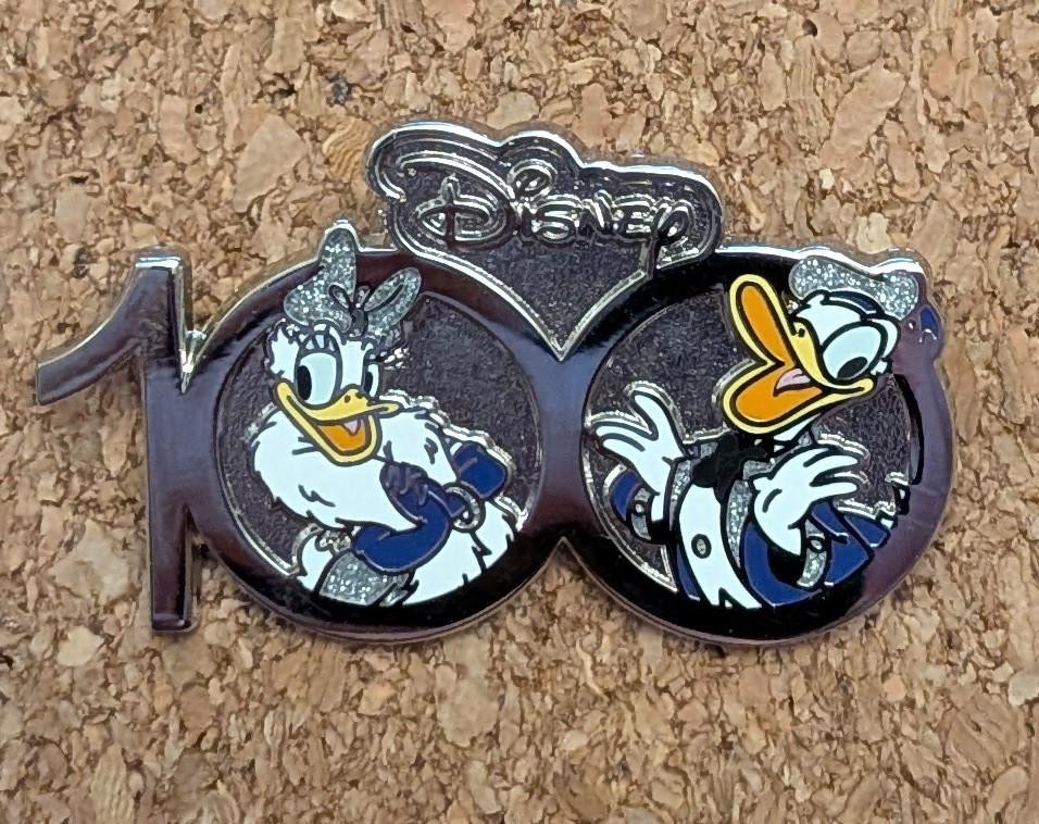 Disney Pin Donald & Daisy Duck Disney 100 Years Costco Travel 2023
