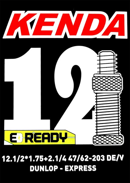 Kenda Schlauch Fahrradschlauch 12 Zoll Dv X 1.75 - 2.1/4 Blitz- /Dunlop E-Ready-image